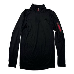 Spyder Active Men’s Black 1/4 Pullover Athletic Shirt Size Small* Quick Dry